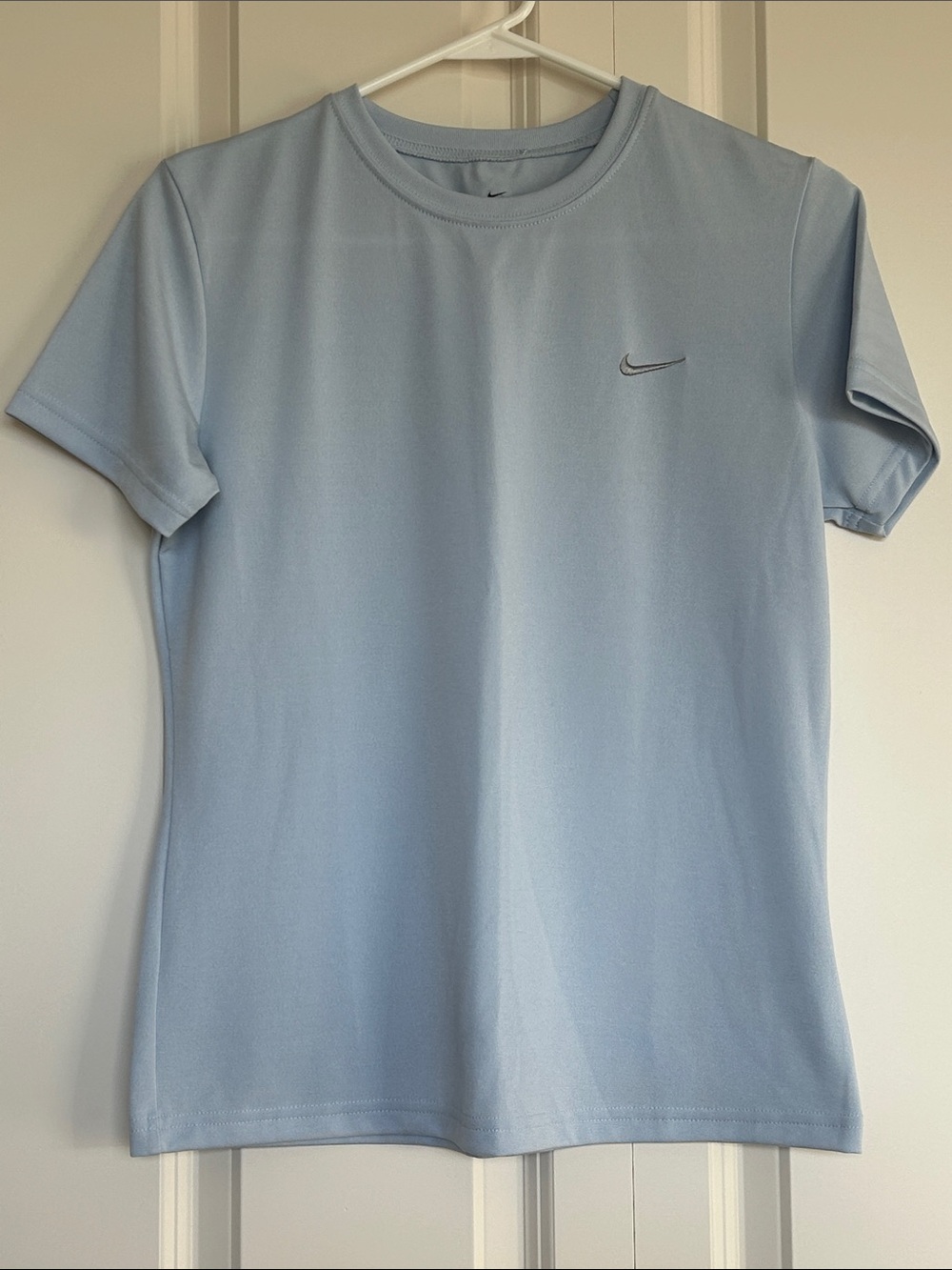 Vintage Nike DRI-FIT Women’s Crew Neck Short Sleeve Tee | Heather Blue | Size M